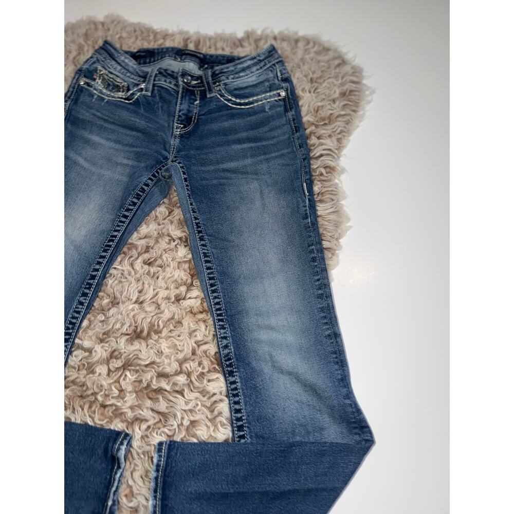 Vigoss women’s heritage fit boot cut blue jeans - Picture 4 of 16